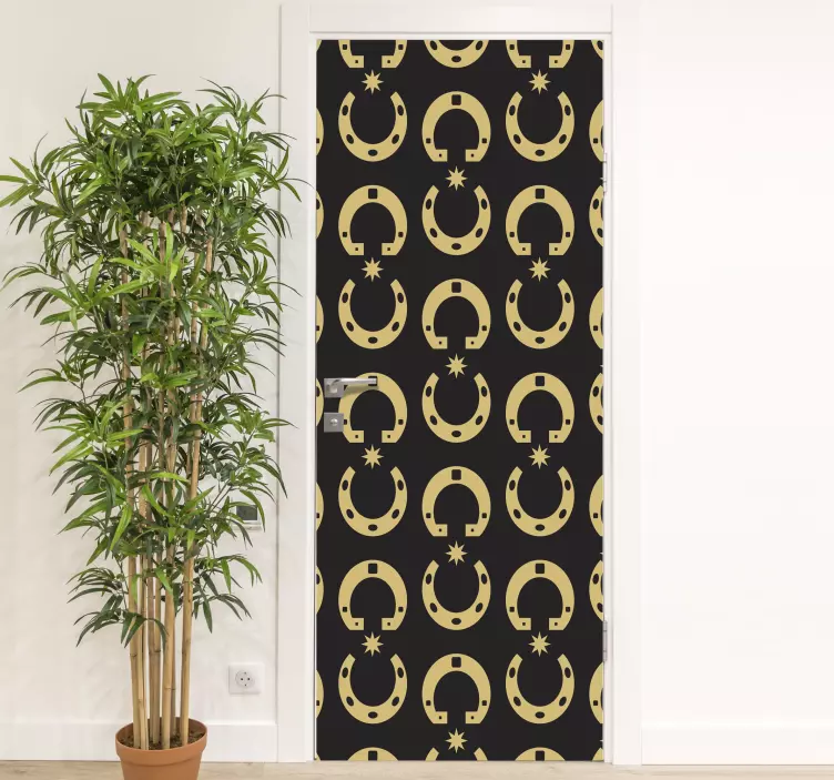 Sticker porte décor à motifs célestes - TenStickers