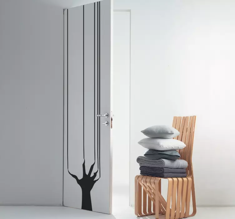 Sticker porte terrifiant - TenStickers