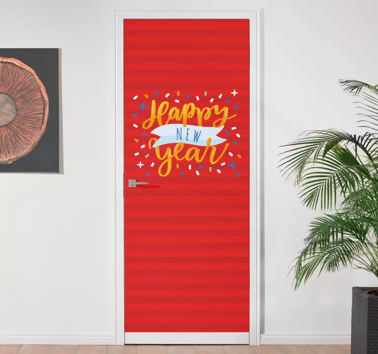 Sticker noël vœux festifs de nouvel an - TenStickers