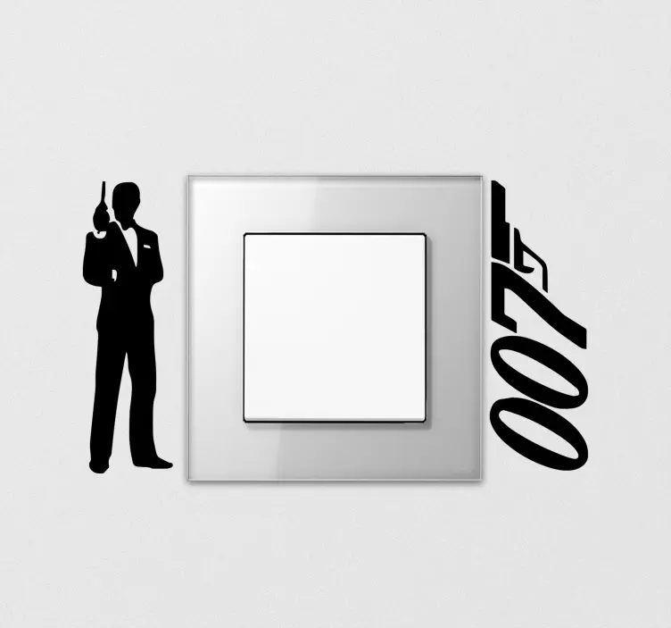 Sticker interrupteur 007 tir - TenStickers