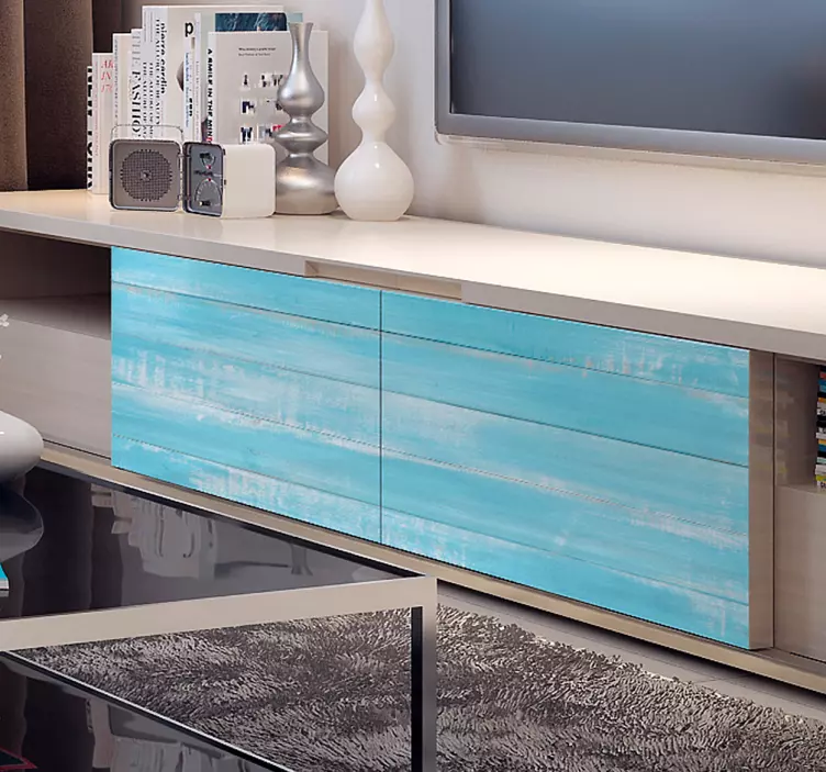 Sticker meuble Ikea effet bois - TenStickers