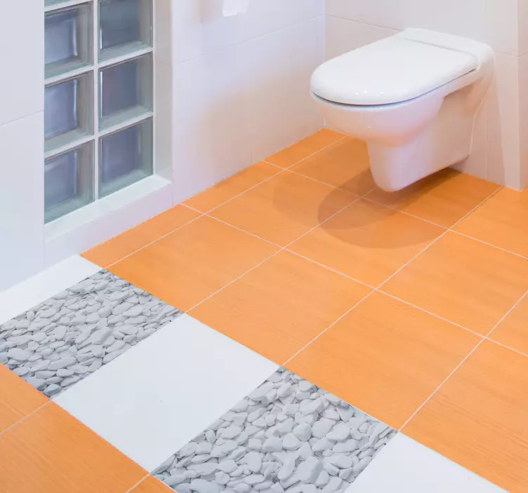 Sticker sol imitation pierre - TenStickers