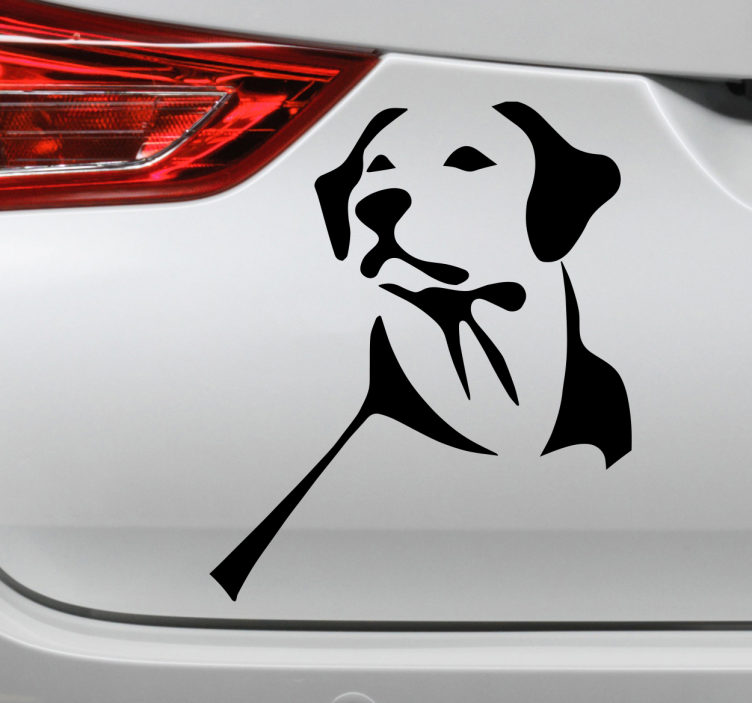 Sticker pour voiture labrador - TenStickers