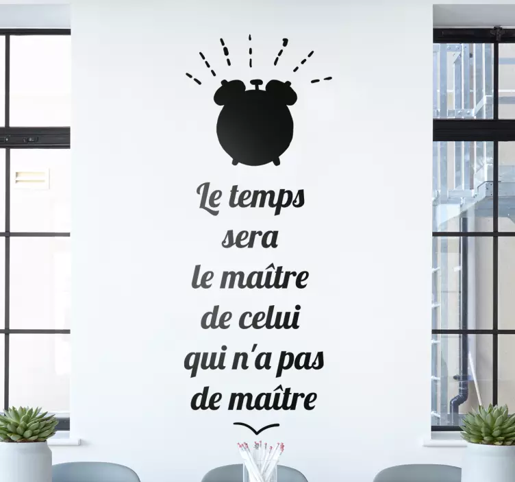 Sticker Proverbe du Temps - TenStickers