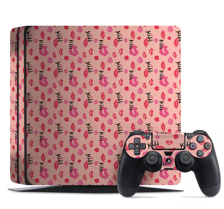 Sticker PS4 motif de baiser - TenStickers