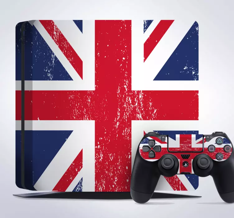 Autocollant PS4 drapeau Royaume-Uni - TenStickers