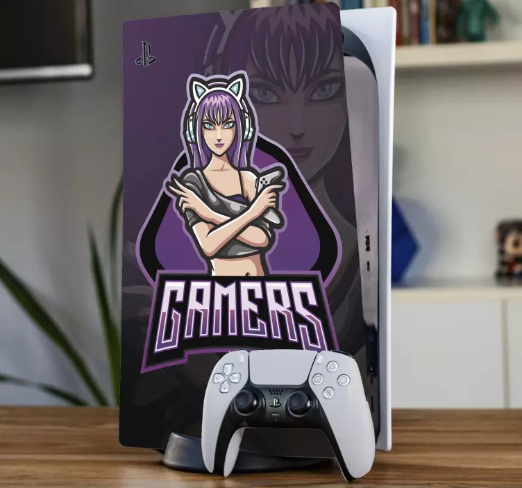 Sticker ps5 création de personnage gamer - TenStickers