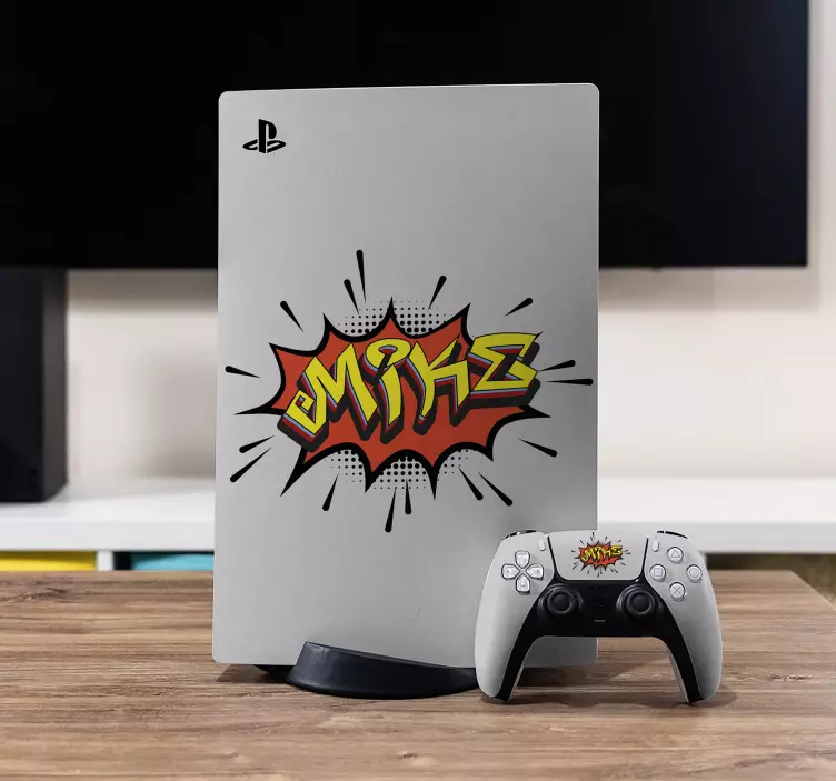 Sticker PS5 emblème de style bande dessinée - TenStickers