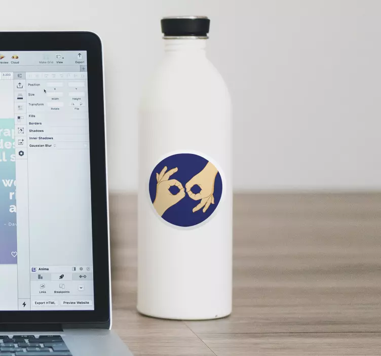 Sticker signalétique langue des signes - TenStickers