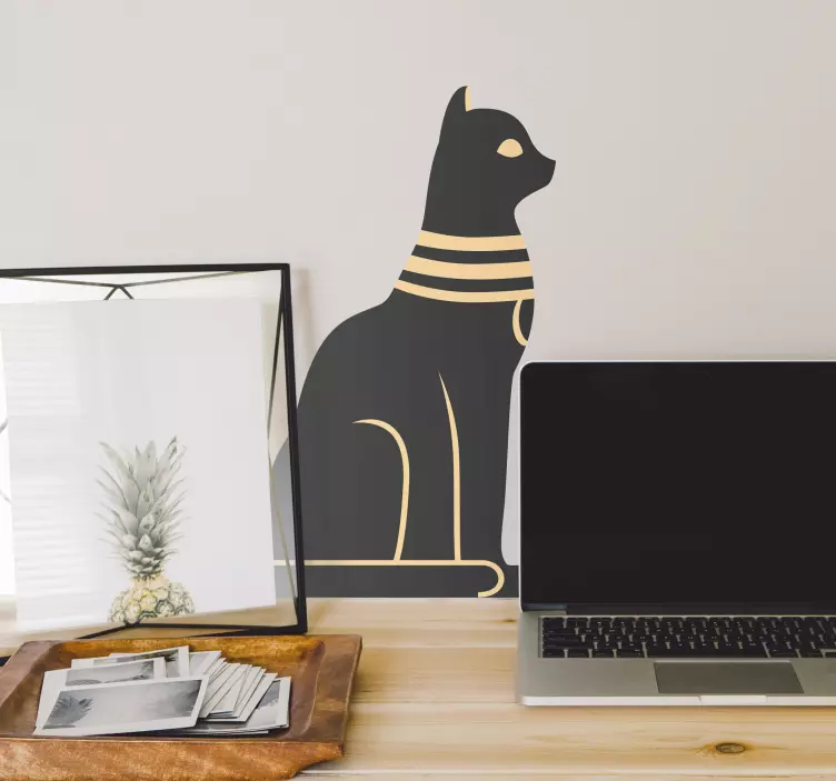Sticker silhouette de chat élégante - TenStickers