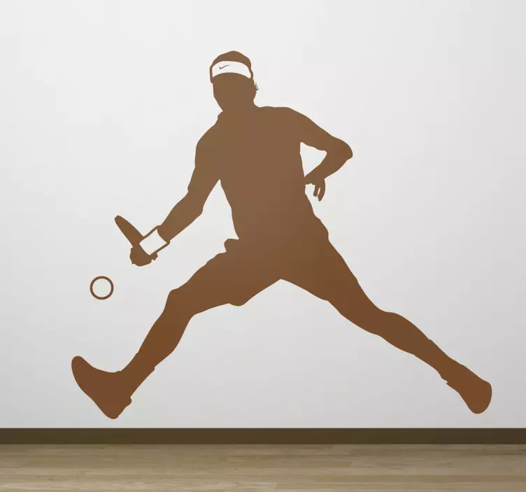 Autocollant Mural silhouette joueur de tennis - TenStickers
