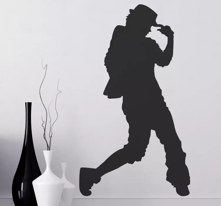 Sticker silhouette urban dance - TenStickers