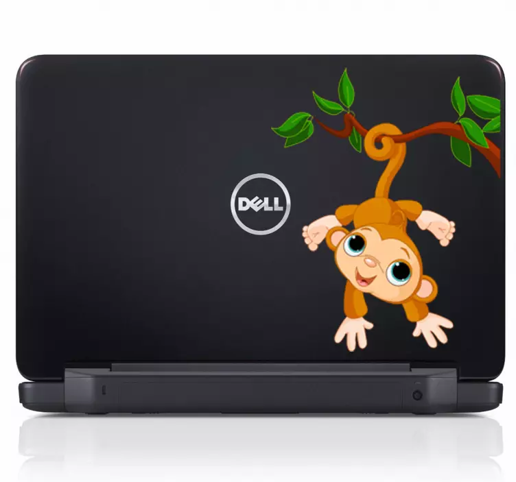 Sticker singe sur arbre PC portable - TenStickers