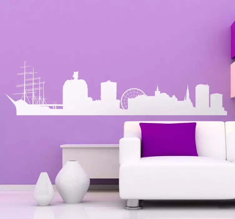 Sticker skyline Goteborg - TenStickers