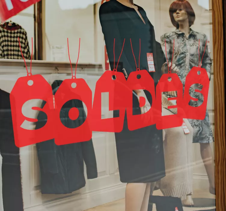 Sticker soldes étiquettes prix - TenStickers