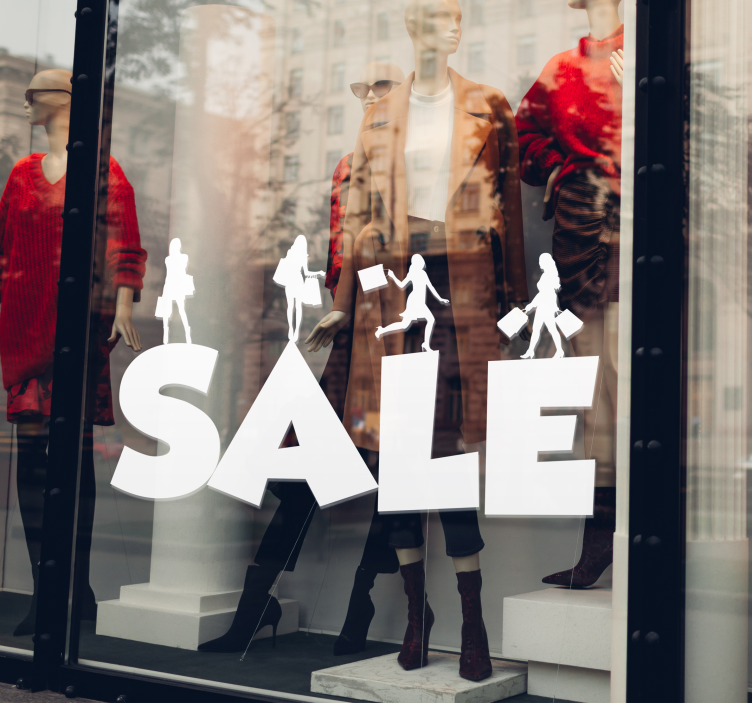 Sticker soldes autocollant de panneau de vente d'entreprise - TenStickers