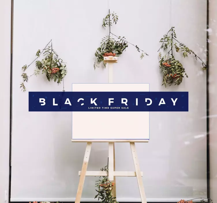 Sticker black friday bannière de vente promotionnelle - TenStickers