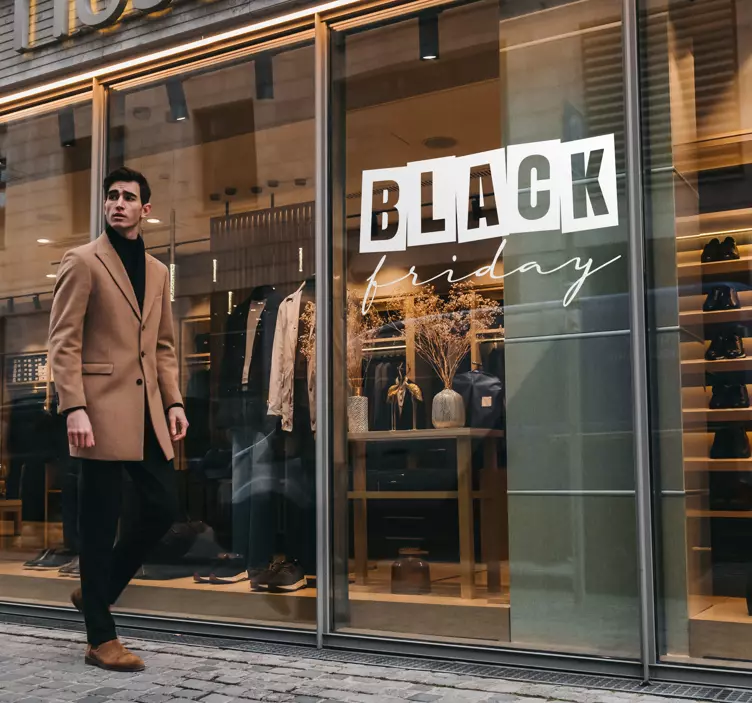 Sticker soldes Black Friday - TenStickers