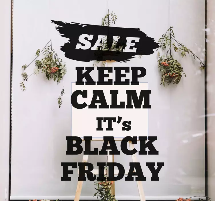Sticker black friday drapeau de vente promotionnel - TenStickers
