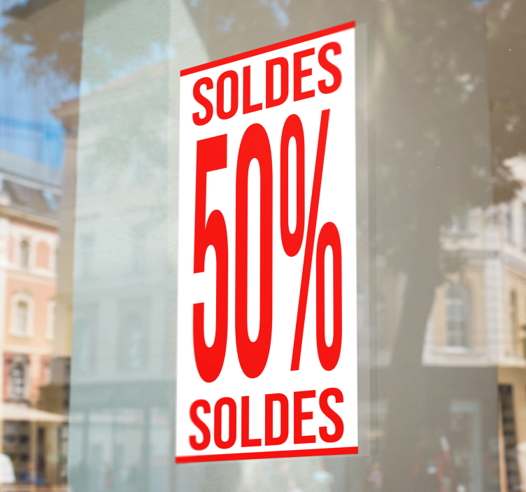 Sticker soldes prix réduit personnalisé - TenStickers