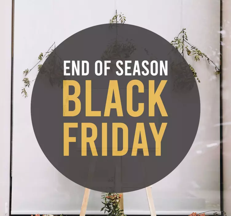 Sticker black friday soldes de fin de saison - TenStickers