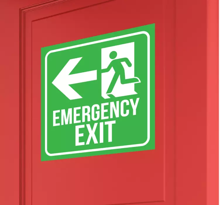 Sticker sortie de secours exit - TenStickers