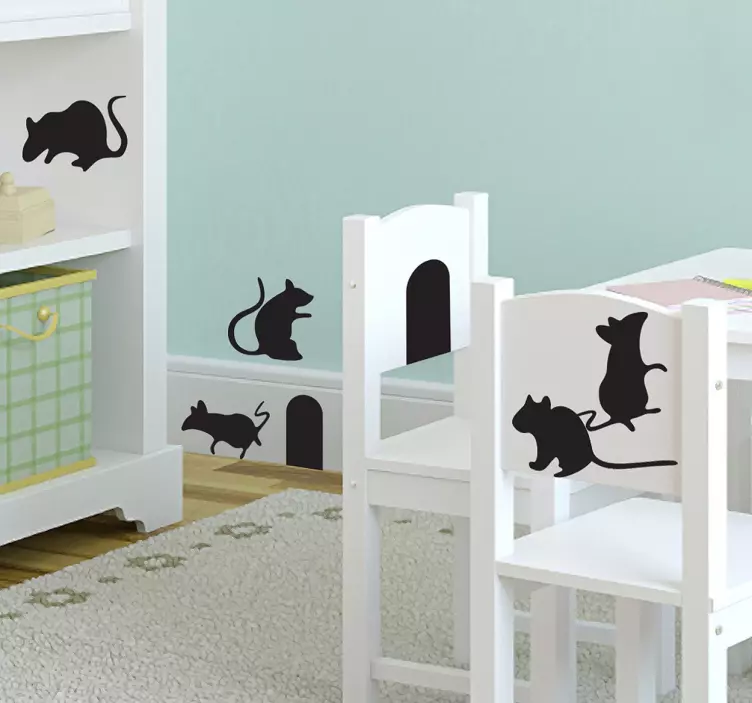 Sticker souris collection - TenStickers