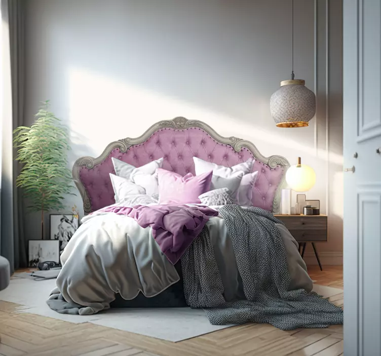 Sticker tête de lit capitonné doux - TenStickers