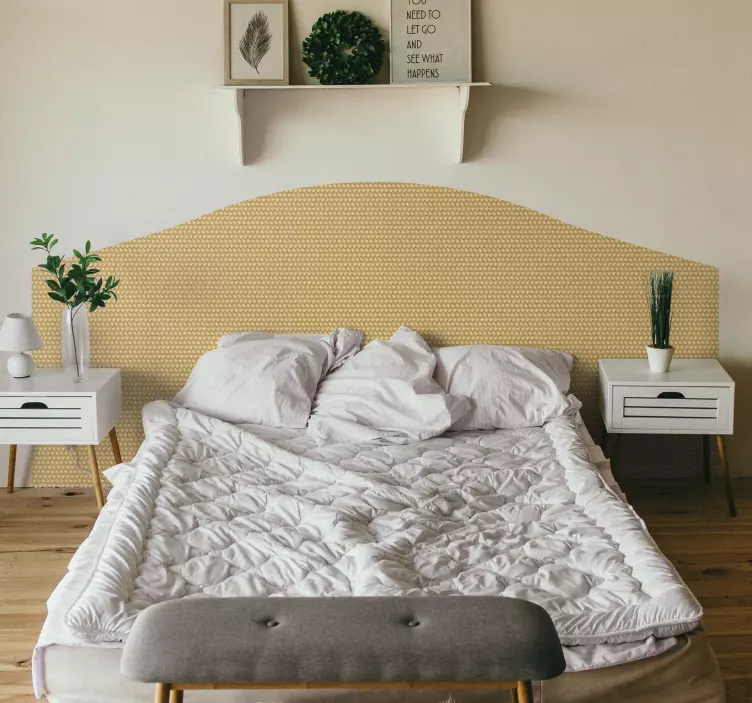 Sticker tête de lit en osier - TenStickers