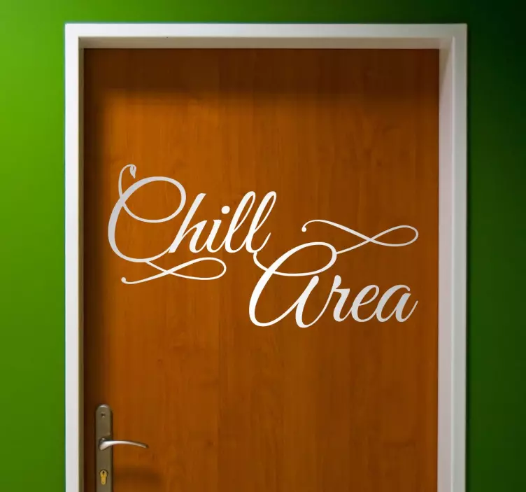 Sticker texte chill area - TenStickers