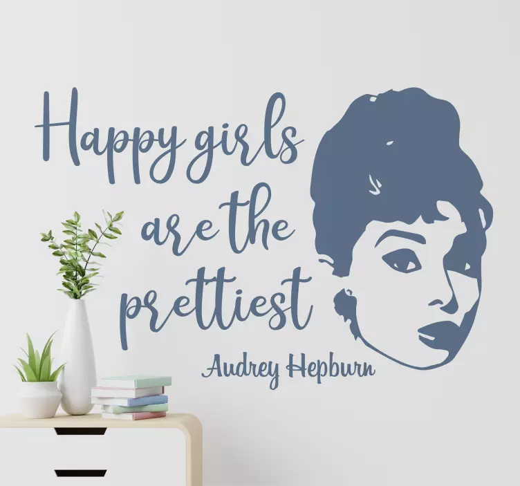 Sticker Citation d'Audrey Hepburn - TenStickers