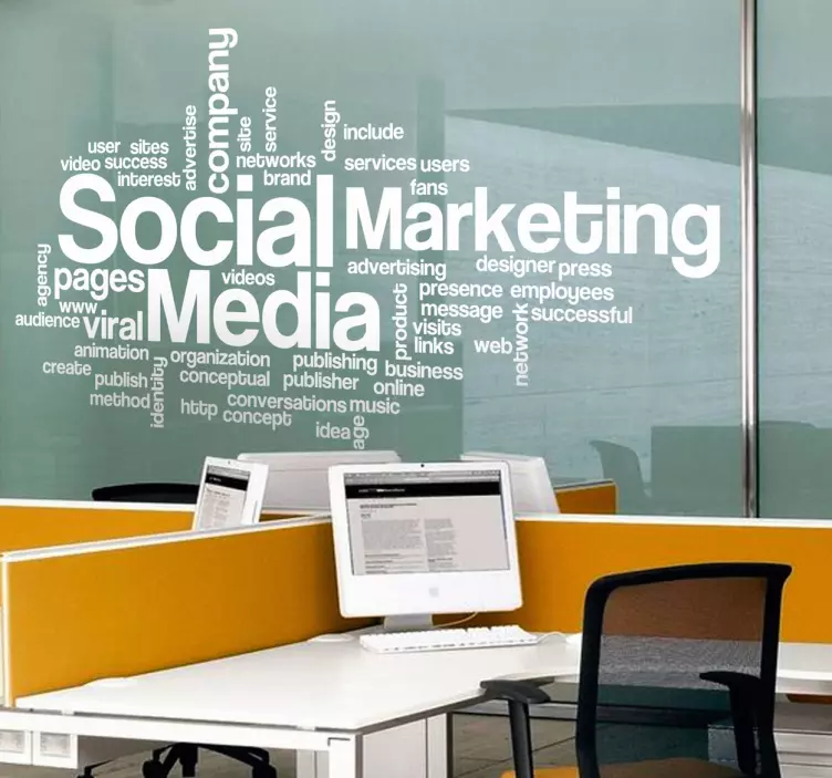 Sticker texte concepts marketing - TenStickers