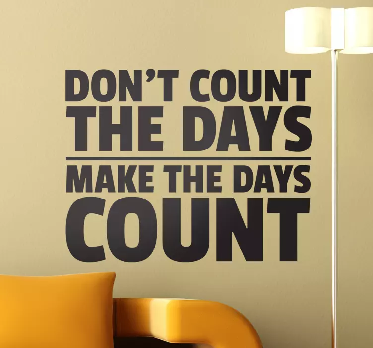 Sticker texte days count - TenStickers