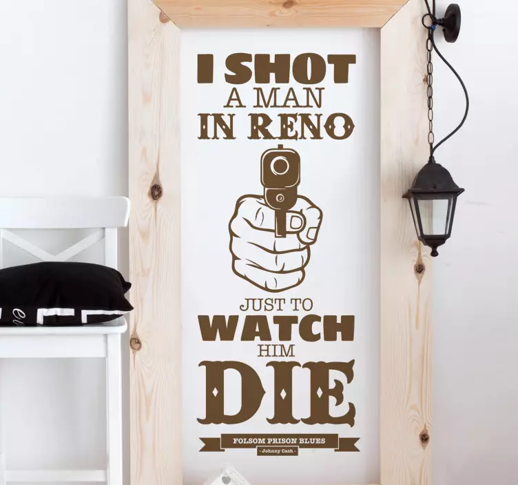 Sticker texte Folsom Prison - TenStickers