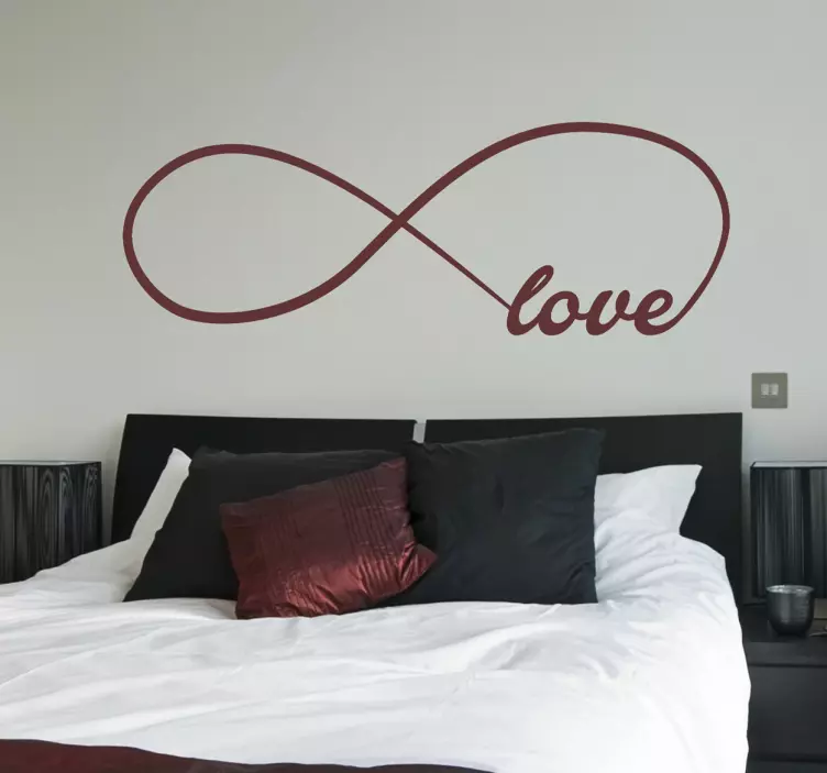 Sticker texte love infini - TenStickers