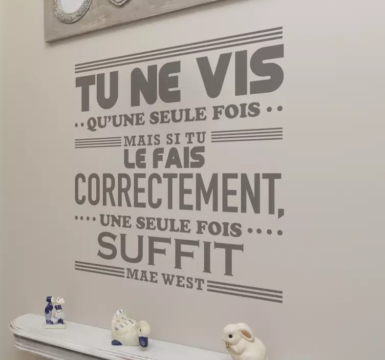 Sticker citation de Mae West - TenStickers