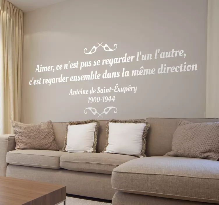 Sticker mural salon texte citation inspiration - TenStickers