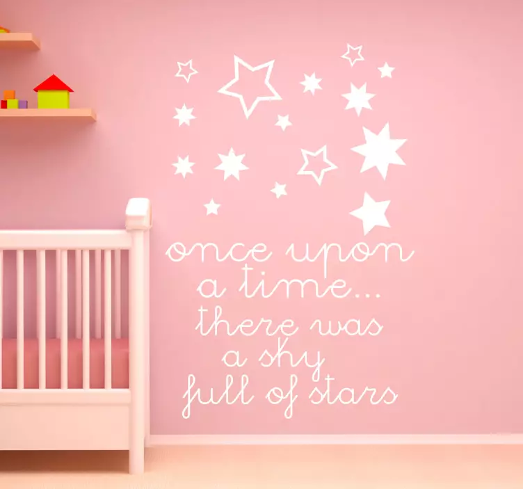 Sticker texte sky full stars - TenStickers