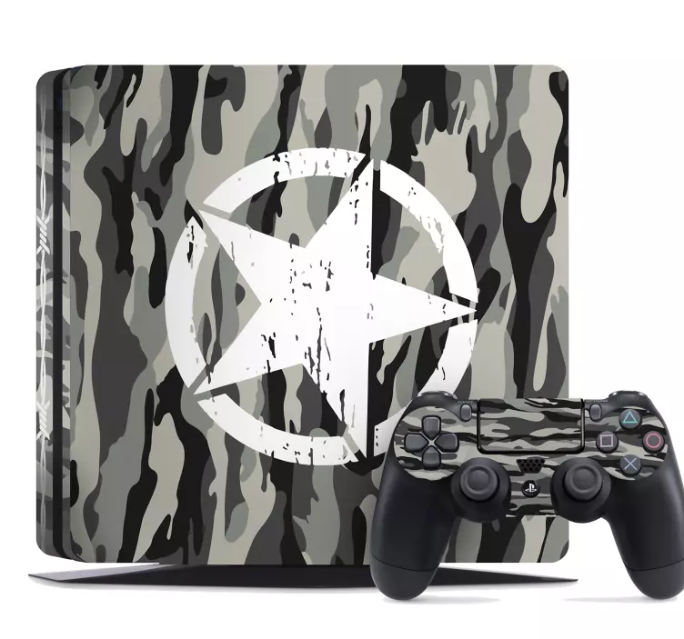 Sticker Texture Skin Camouflage Urbain PS4 - TenStickers