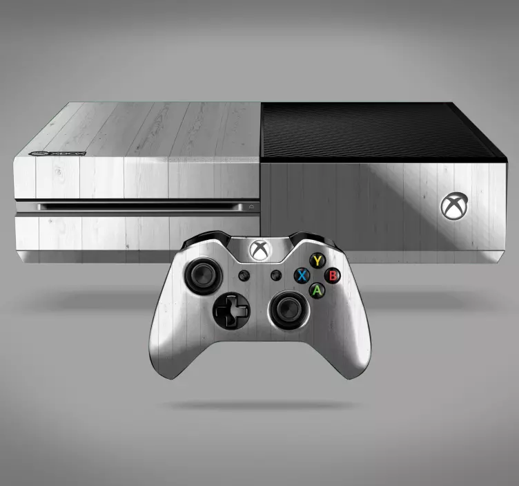 Sticker xbox effet bois blanc - TenStickers