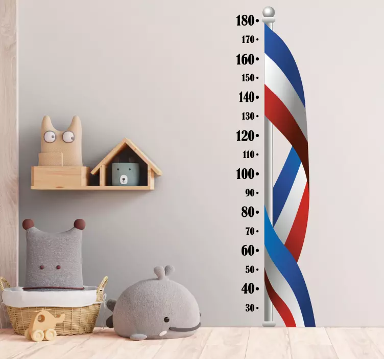 Sticker Toise autocollant drapeau - TenStickers