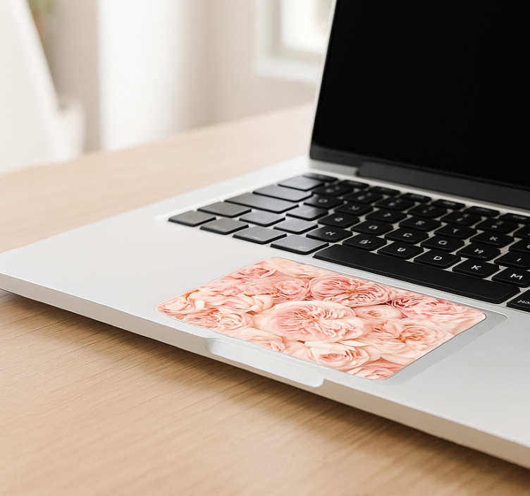 Sticker touchpad roses roses en fleurs - TenStickers