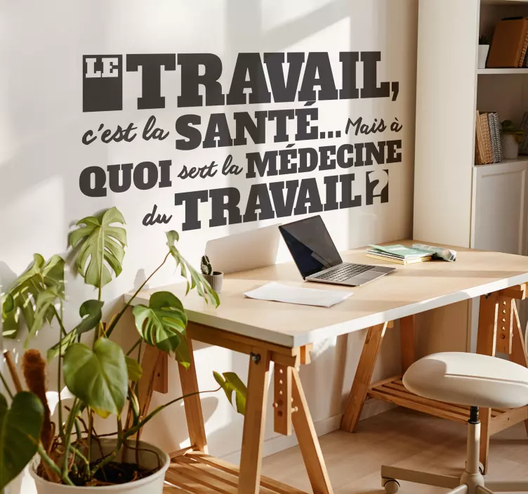 Sticker travail santé medecine - TenStickers