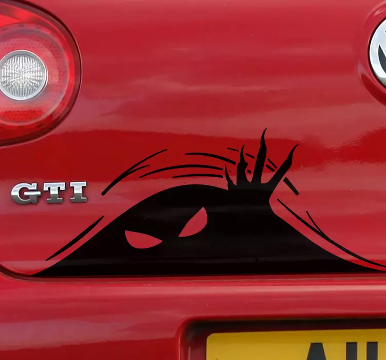 Autocollant voiture monstre effrayant - TenStickers