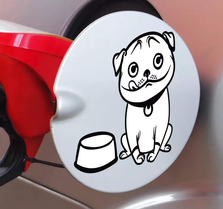 Sticker Tuning Chien Gasoile - TenStickers