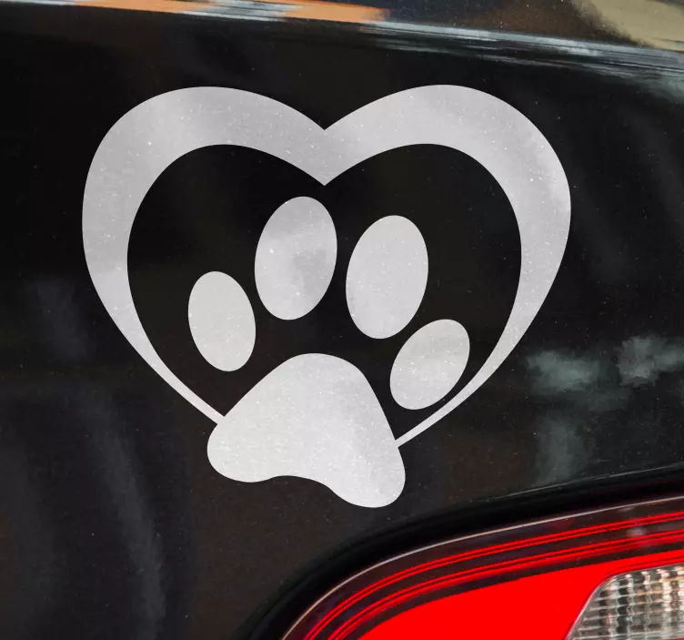 Sticker Tuning Empreintes de Pas Chien - TenStickers