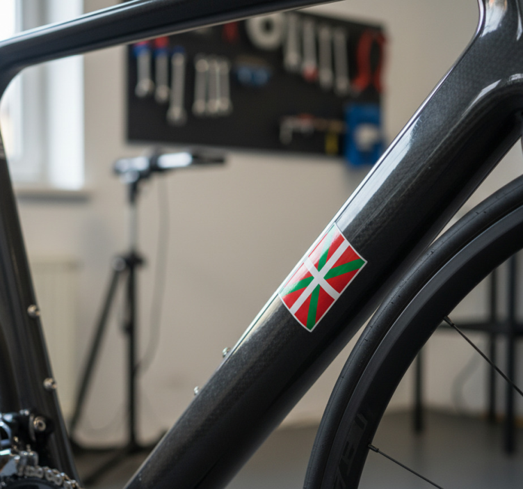 Sticker vélo design drapeau euskadi - TenStickers
