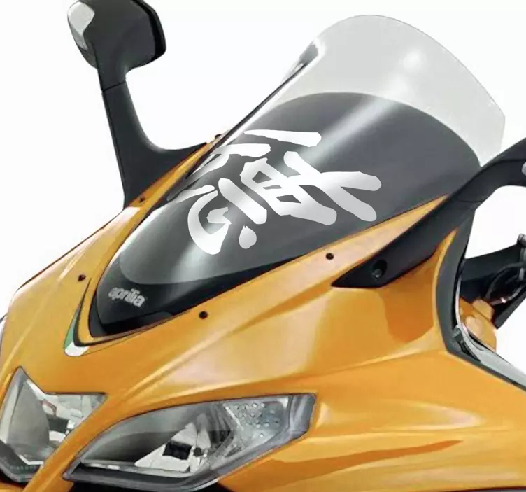Sticker moto vertu chinois - TenStickers