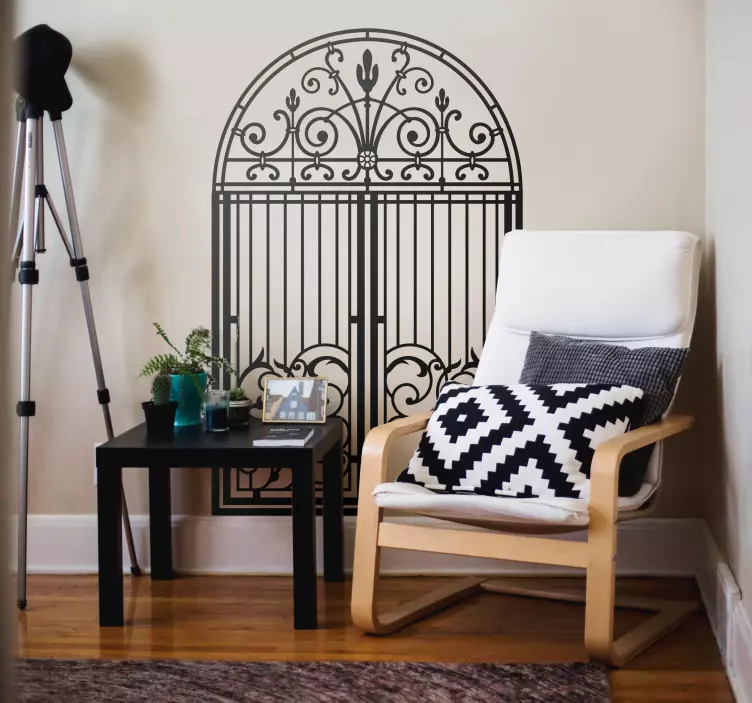 Sticker Vintage effet portail gothique - TenStickers