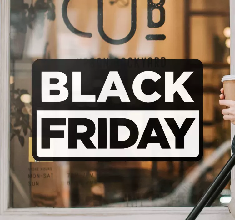 Sticker vitrine alerte de vente promotionnelle - TenStickers